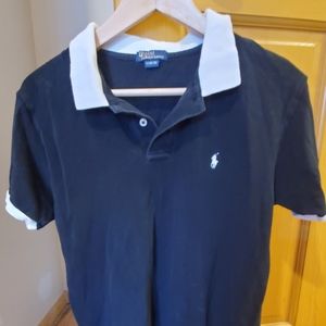 Black and white Ralph Lauren polo